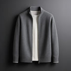 Men’s Brushed Knit Zip-Up Cardigan