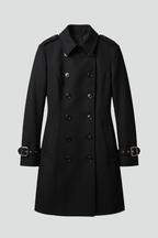 Women's Double-Breasted Buckle Cuff Trench Coat