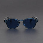 Women's Square Acetate Frame Retro Sunglasses