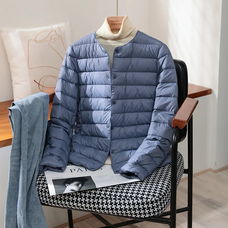 Women’s Lightweight Collarless Quilted Puffer Jacket