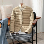 Women’s Lightweight Collarless Quilted Puffer Jacket