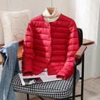 Women’s Lightweight Collarless Quilted Puffer Jacket