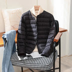 Women’s Lightweight Collarless Quilted Puffer Jacket