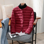 Women’s Lightweight Collarless Quilted Puffer Jacket