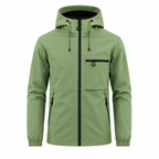 Men’s Hooded Technical Outdoor Jacket with Zip Chest Pocket
