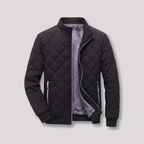 Men’s Fleece Lined Diamond Quilted Bomber Jacket