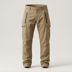Men’s Straight Leg Tactical Trousers with Zip Pockets