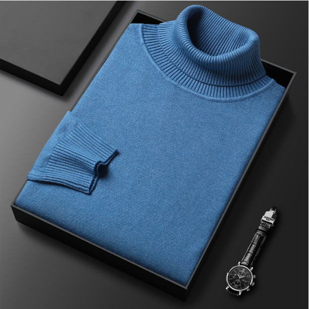 Men’s Slim Fit Fine Knit Turtleneck Sweater