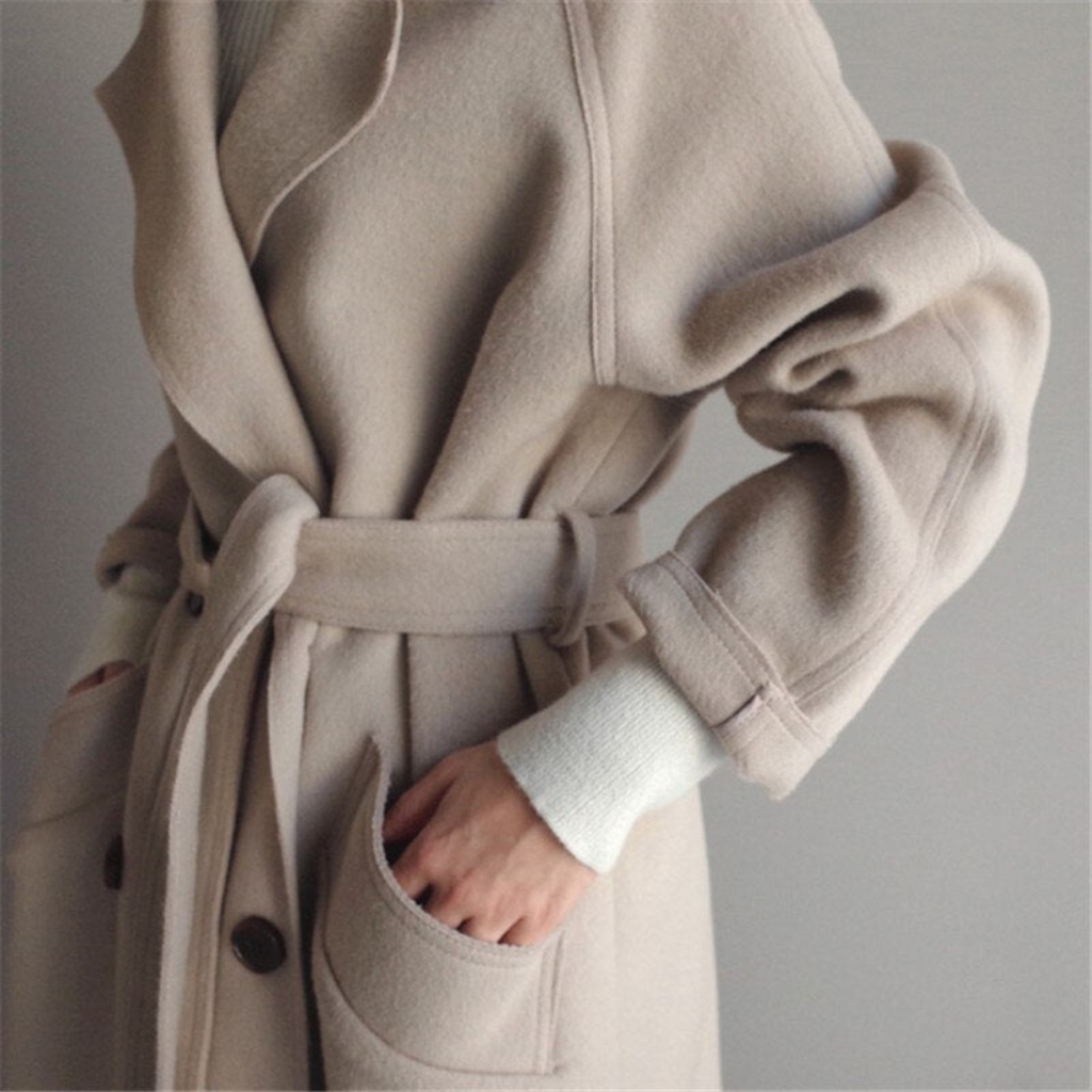 Women’s Oversized Belted Maxi Wrap Coat