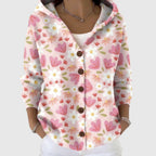 Women's Colorblock V-Neck Button-Front Cardigan