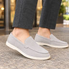 Men’s Faux Suede Slip-On Loafers with Lightweight Sole