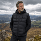 Men’s Hooded Quilted Puffer Gilet with Zip Pockets