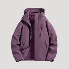 Women’s Colour Block Fleece Lined Hooded Outdoor Jacket
