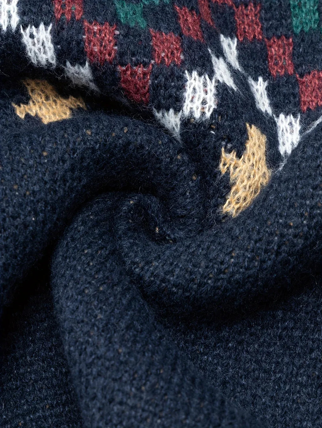 Men’s Fair Isle Jacquard Knit Crew Neck Sweater