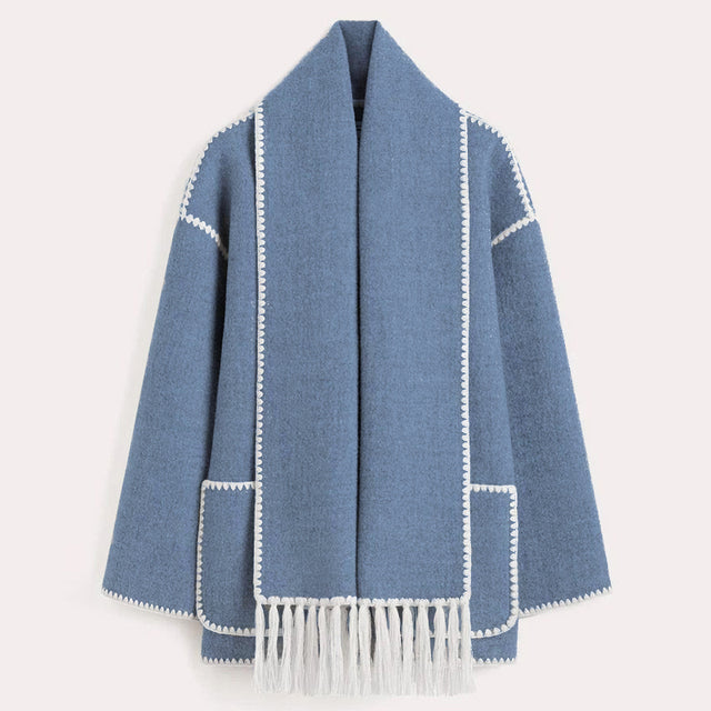 Women’s Blanket Stitch Scarf Jacket