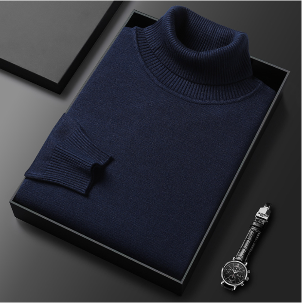 Men’s Slim Fit Fine Knit Turtleneck Sweater