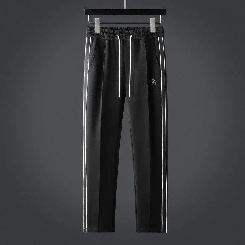 Men's Full-Zip Collared Tracksuit with Side Stripe Detail