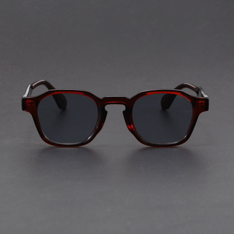 Women's Square Acetate Frame Retro Sunglasses
