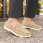 Men’s Faux Suede Slip-On Loafers with Lightweight Sole