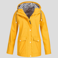 Women's Hooded Zip-Up Waterproof Rain Jacket