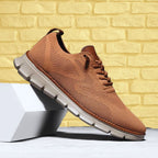 Men’s Knit Wingtip Sneakers