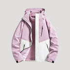 Women’s Colour Block Fleece Lined Hooded Outdoor Jacket
