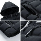 Men’s Hooded Quilted Puffer Gilet with Zip Pockets