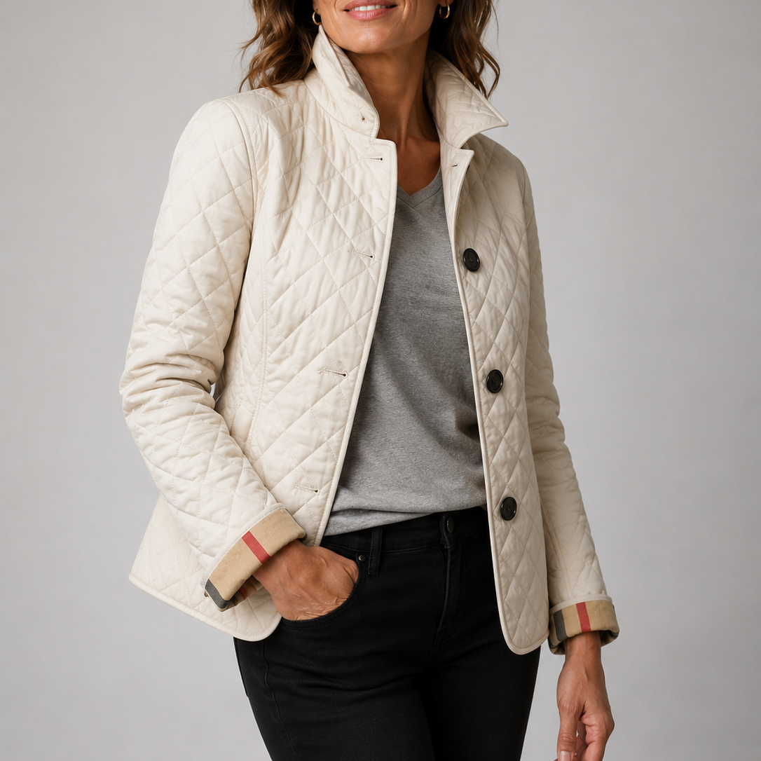 Women’s Diamond Quilted Tailored Jacket