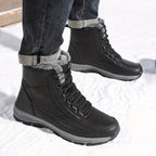 Women's Fur Lined Lace-Up Outdoor Snow Boots
