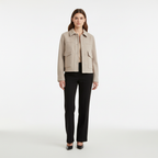 Women’s Cropped Snap-Button Jacket