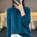 Women's Mock Neck Soft Knit Pullover Sweater