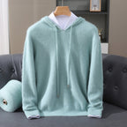 Men's Soft Knit Drawstring Hooded Sweater