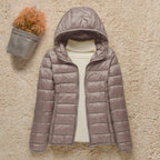Women's Lightweight Hooded Quilted Puffer Jacket