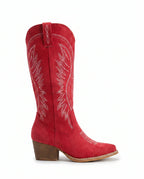 Women's Embroidered Knee High Western Boots