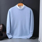 Men's Mock Neck Soft Knit Pullover Sweater