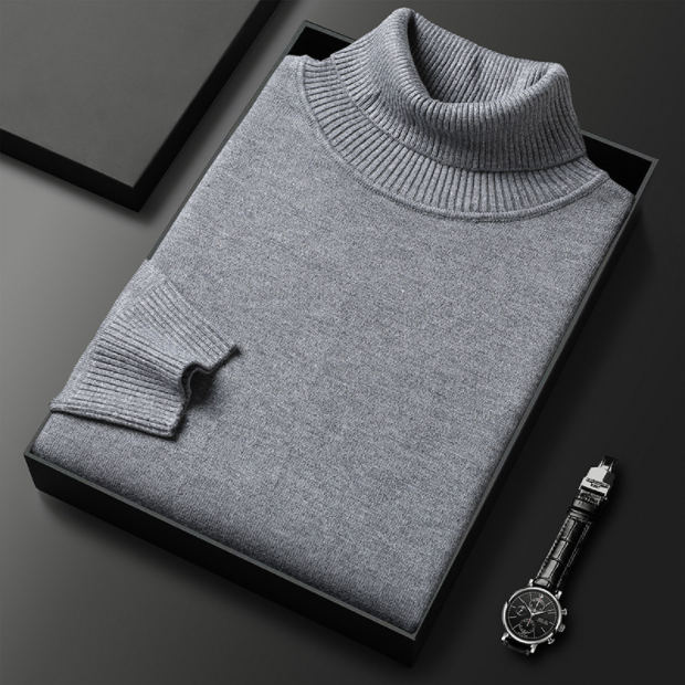 Men’s Slim Fit Fine Knit Turtleneck Sweater