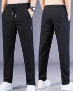 Men's Slim Fit Drawstring Woven Track Pants