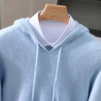 Men's Soft Knit Drawstring Hooded Sweater