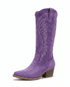 Women's Embroidered Knee High Western Boots