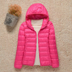 Women's Lightweight Hooded Quilted Puffer Jacket