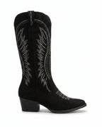 Women's Embroidered Knee High Western Boots