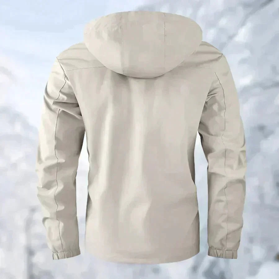 Men's Multi-Pocket Utility Windbreaker Jacket