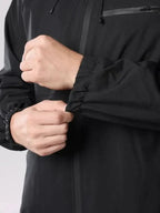 Men’s Hooded Technical Outdoor Jacket with Zip Chest Pocket