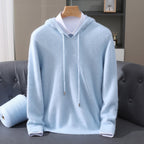 Men's Soft Knit Drawstring Hooded Sweater