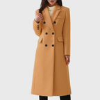 Women’s Tailored Double-Breasted Maxi Coat