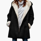 Women’s Faux Sherpa Lined Hooded Toggle Coat