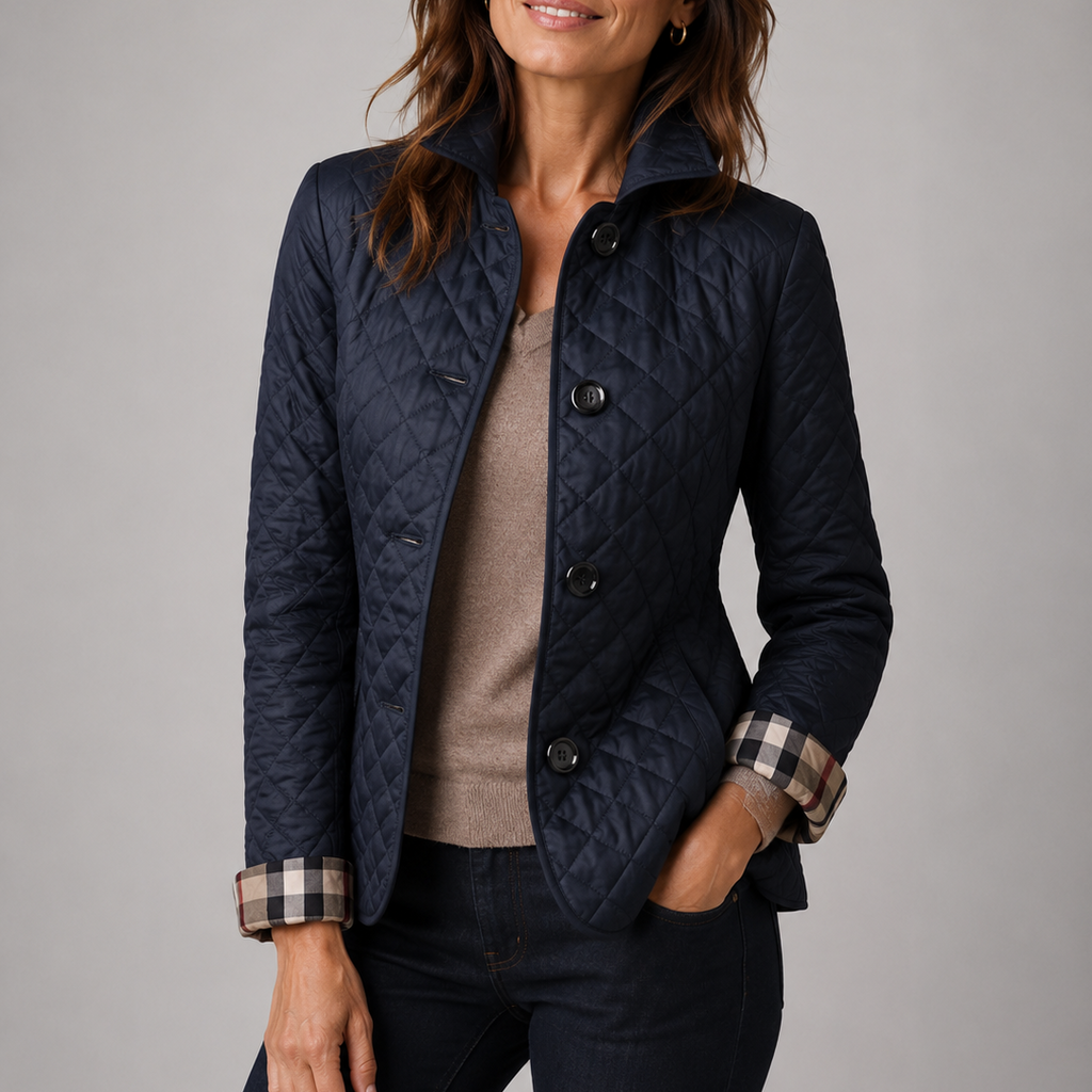 Women’s Diamond Quilted Tailored Jacket