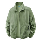 Men’s Lightweight Crinkle Texture Zip-Up Jacket