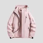 Women’s Colour Block Fleece Lined Hooded Outdoor Jacket