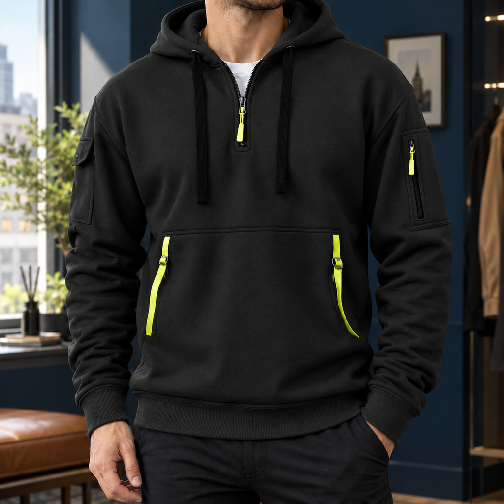Men’s Quarter-Zip Utility Hoodie